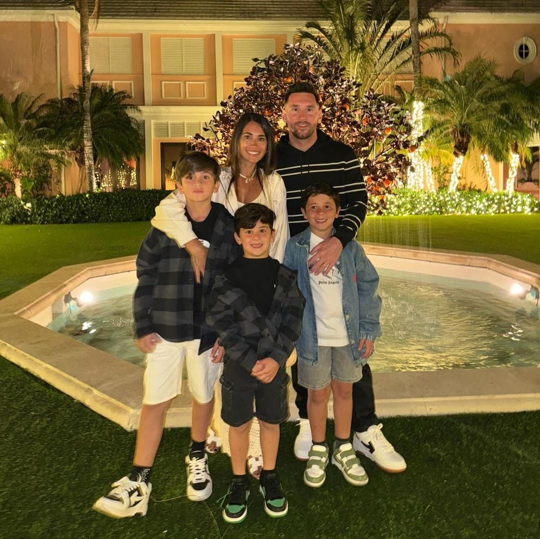 Leo Messi y su familia en Miami