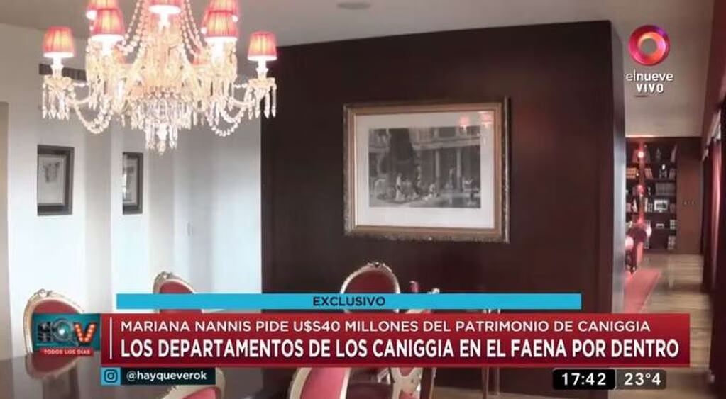 Imágenes del cuarto de Nannis en el Faena