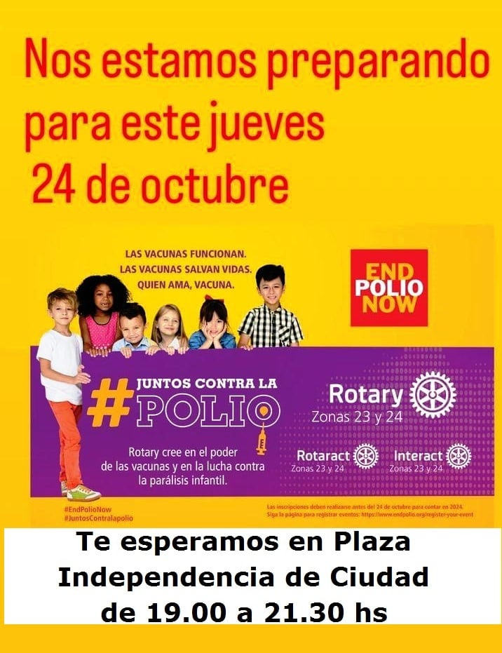 El Rotary Club de Mendoza realiza tareas solidarias y busca erradicar la poliomielitis