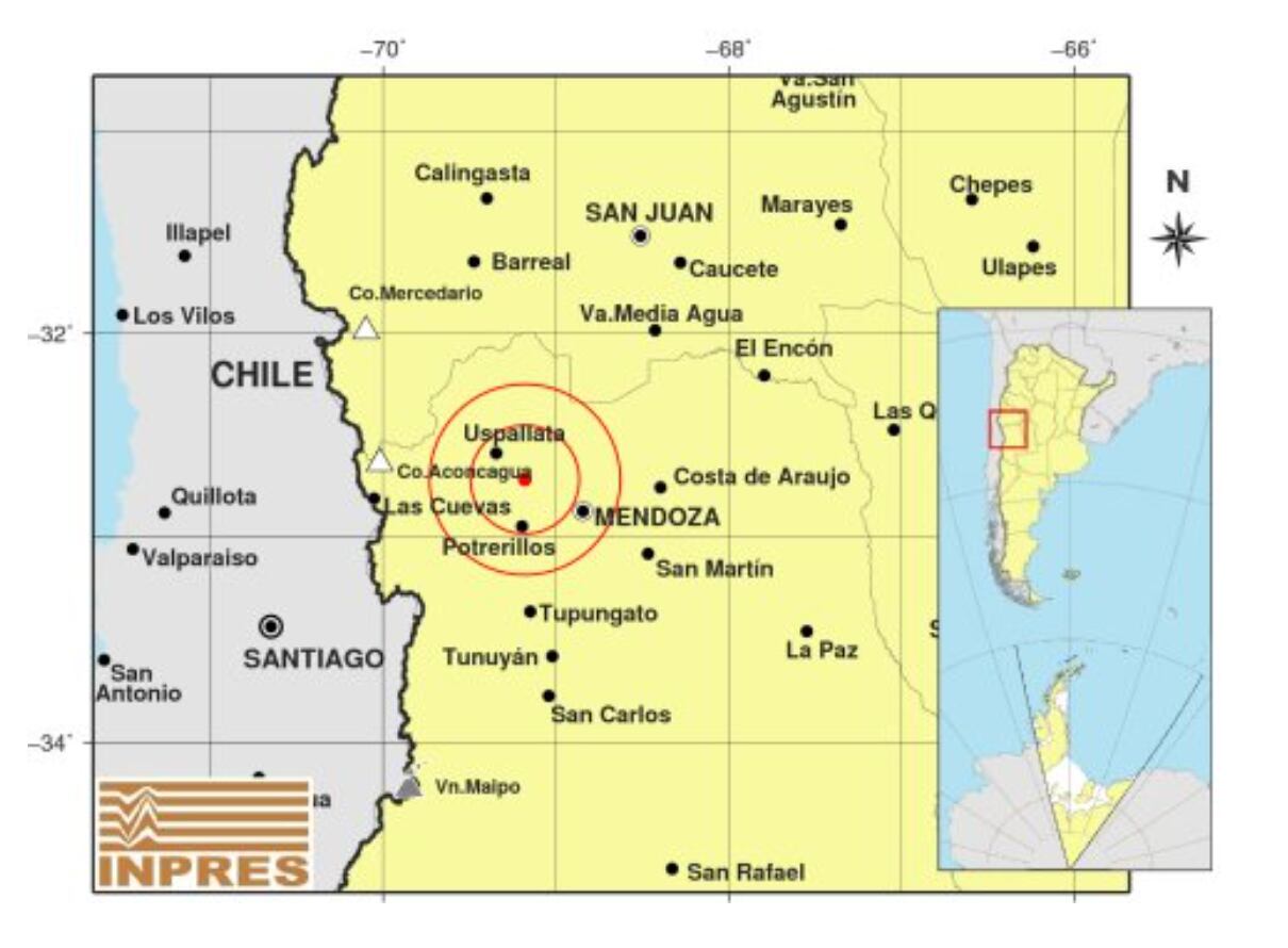 Un fuerte sismo se registro en Mendoza y tuvo epicentro cerca de la capital.