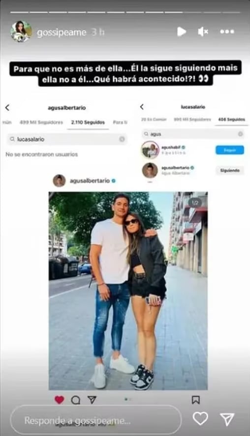 El mensaje de Agustina Albertario que despertó rumores de separación en redes sociales