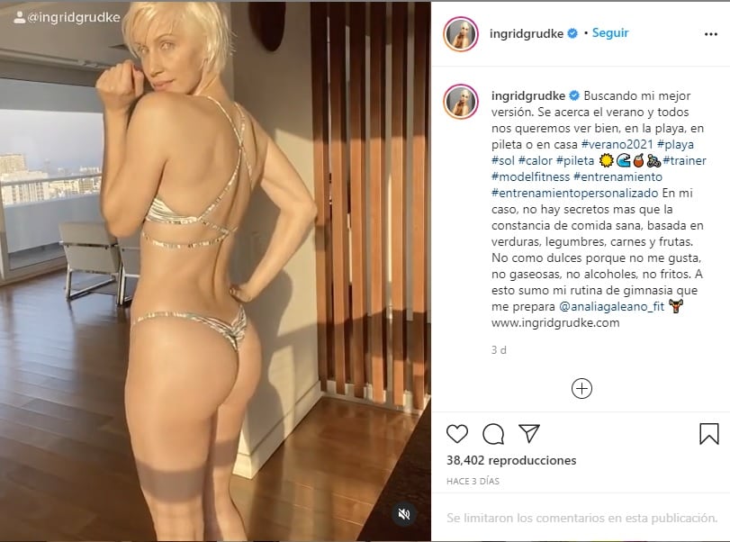 Ingrid Grudke se probó la bikini