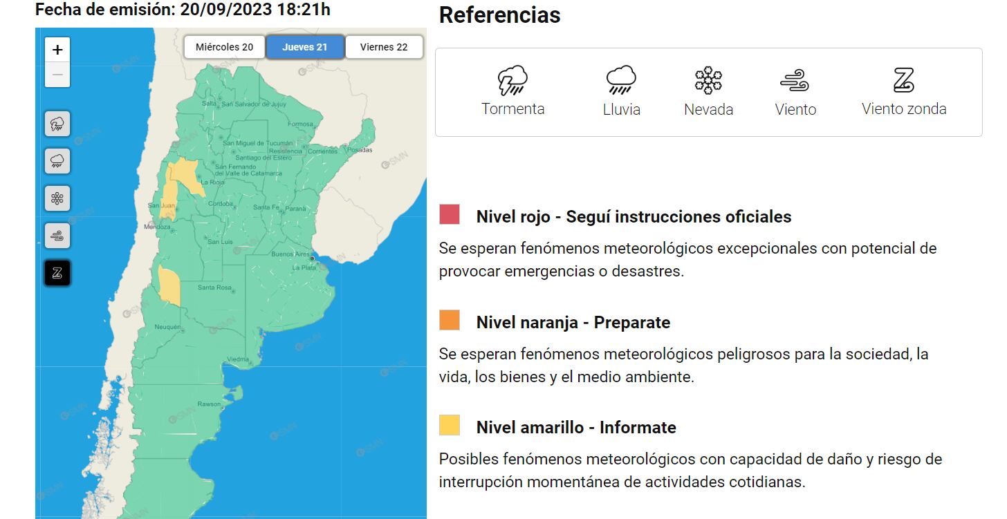 Alerta SMN