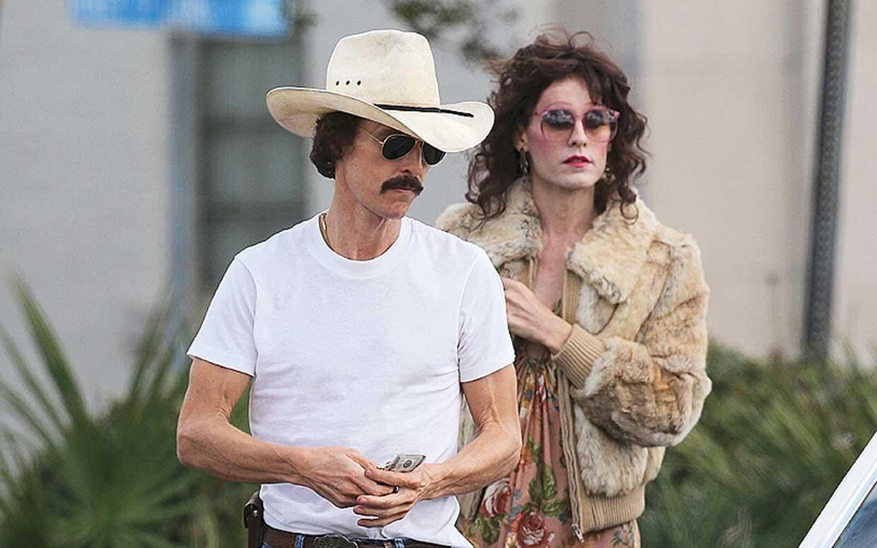 Matthew McConaughey y Jared Leto en la película "Dallas Buyers Club"