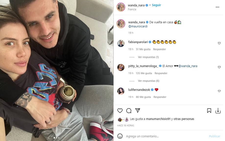 Wanda Nara publicó varias fotos con Icardi en medio de rumores de nuevos mensajes cruzados con la China Suárez