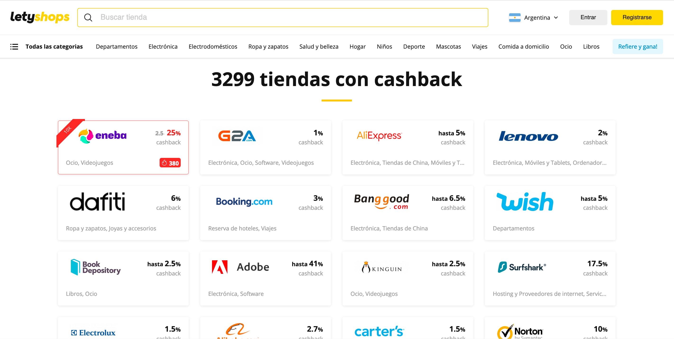 Letyshops es un servicio que devuelve en efectivo parte de lo que se gasta en una compra online.