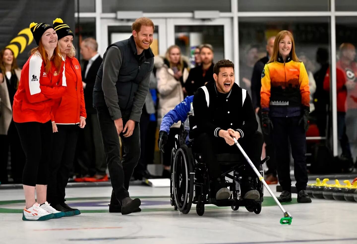 Todas las fotos de Luisana Lopilato y Michael Bublé junto a Harry y Meghan (REUTERS/Jennifer Gauthier)