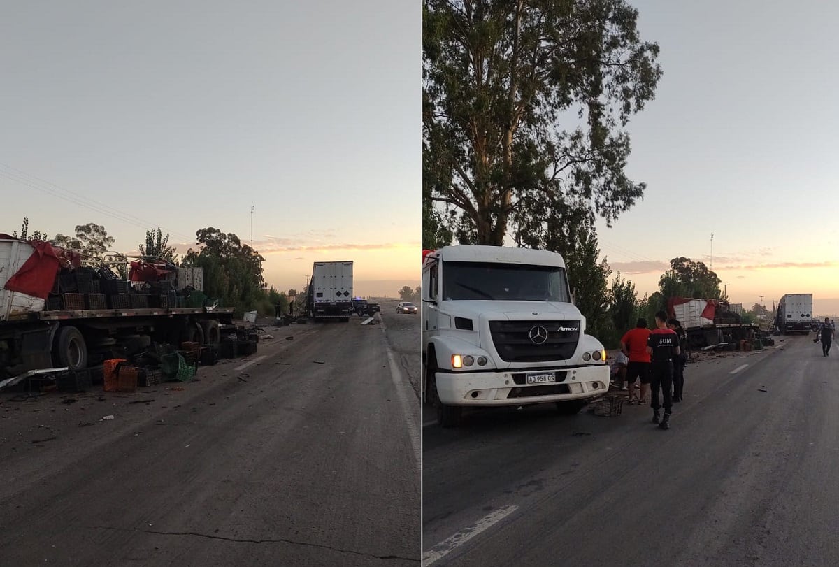 Choque entre dos camiones en la ruta 40: un muerto (Gentileza)