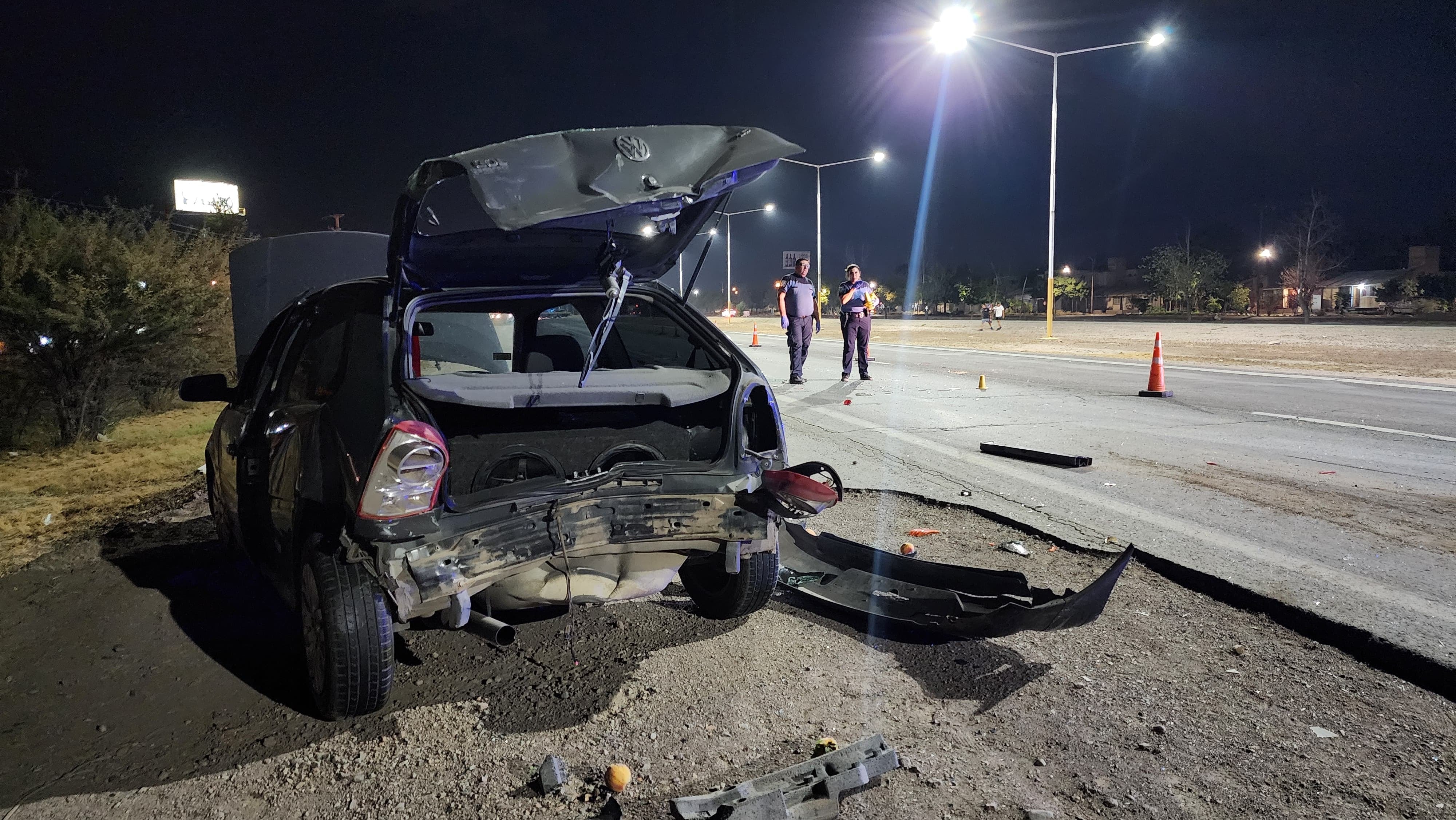 Violento choque en Luján de Cuyo. Foto: Los Andes