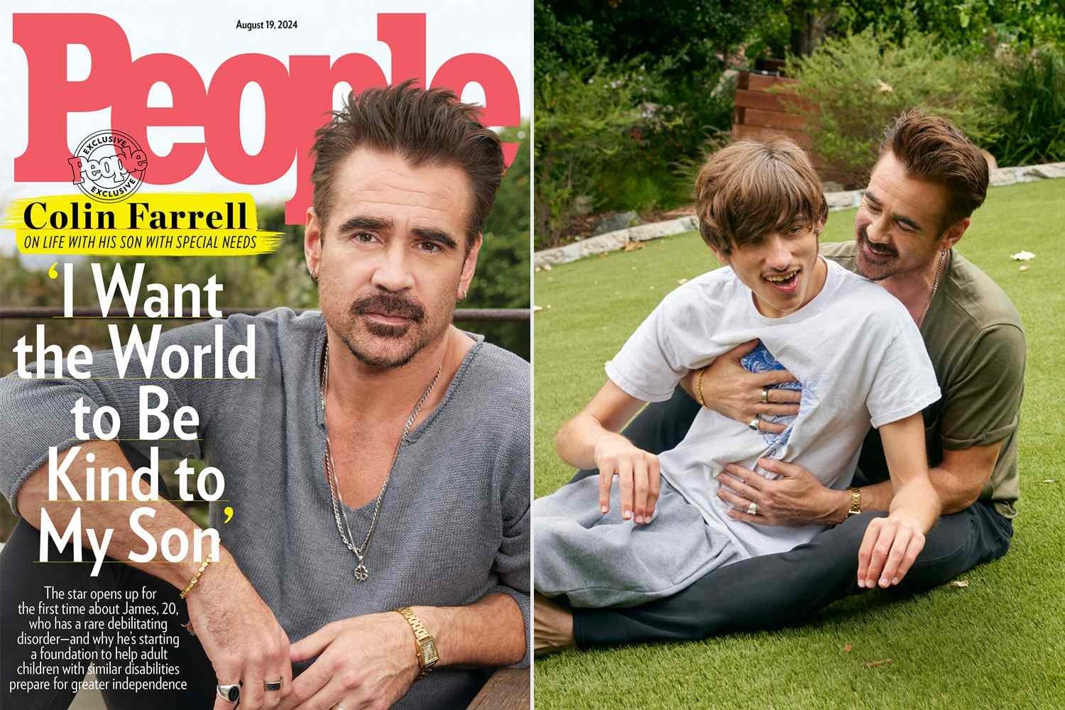 James, el hijo del actor Colin Farrell, tiene síndrome de Angelman. Su historia en la revista People se hizo viral.  (Web)