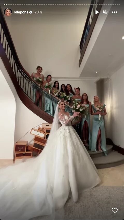 Los magnificos vestidos de Lele Pons para su boda