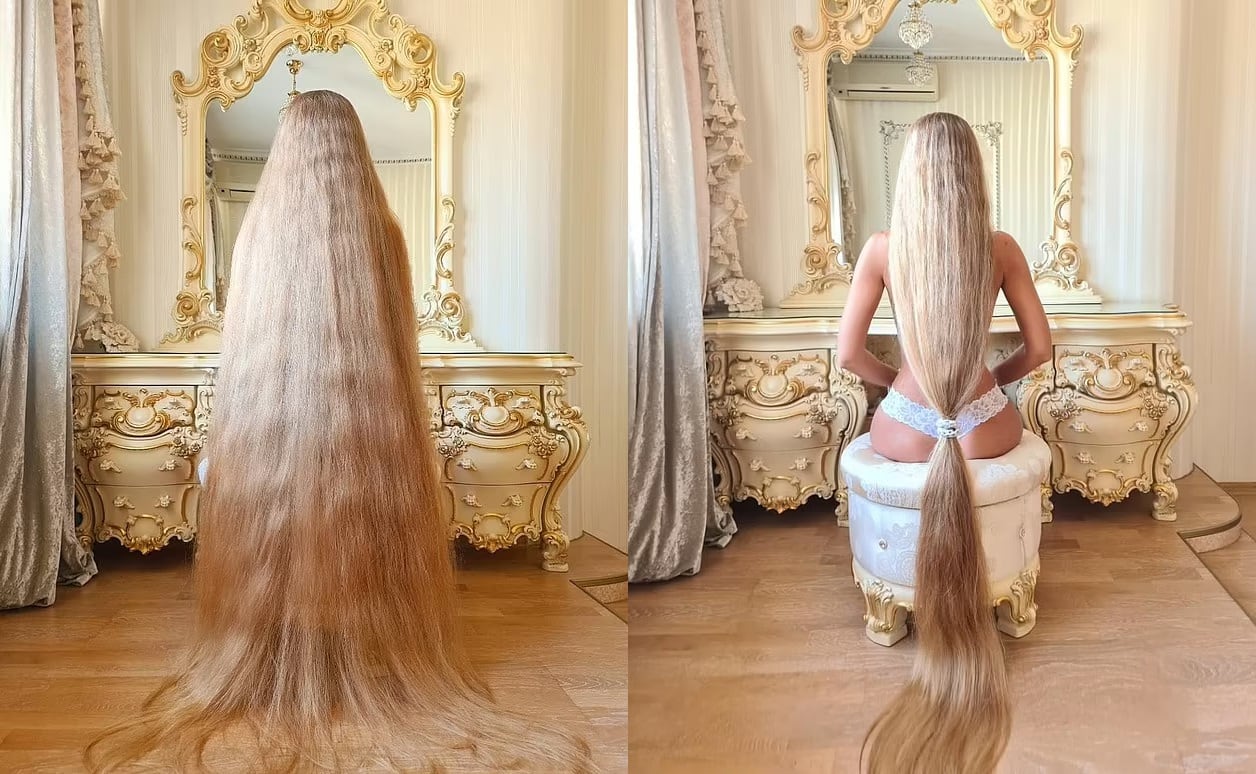 Alena Kravchenko, la modelo apodada como la "Rapunzel" de la vida real - 