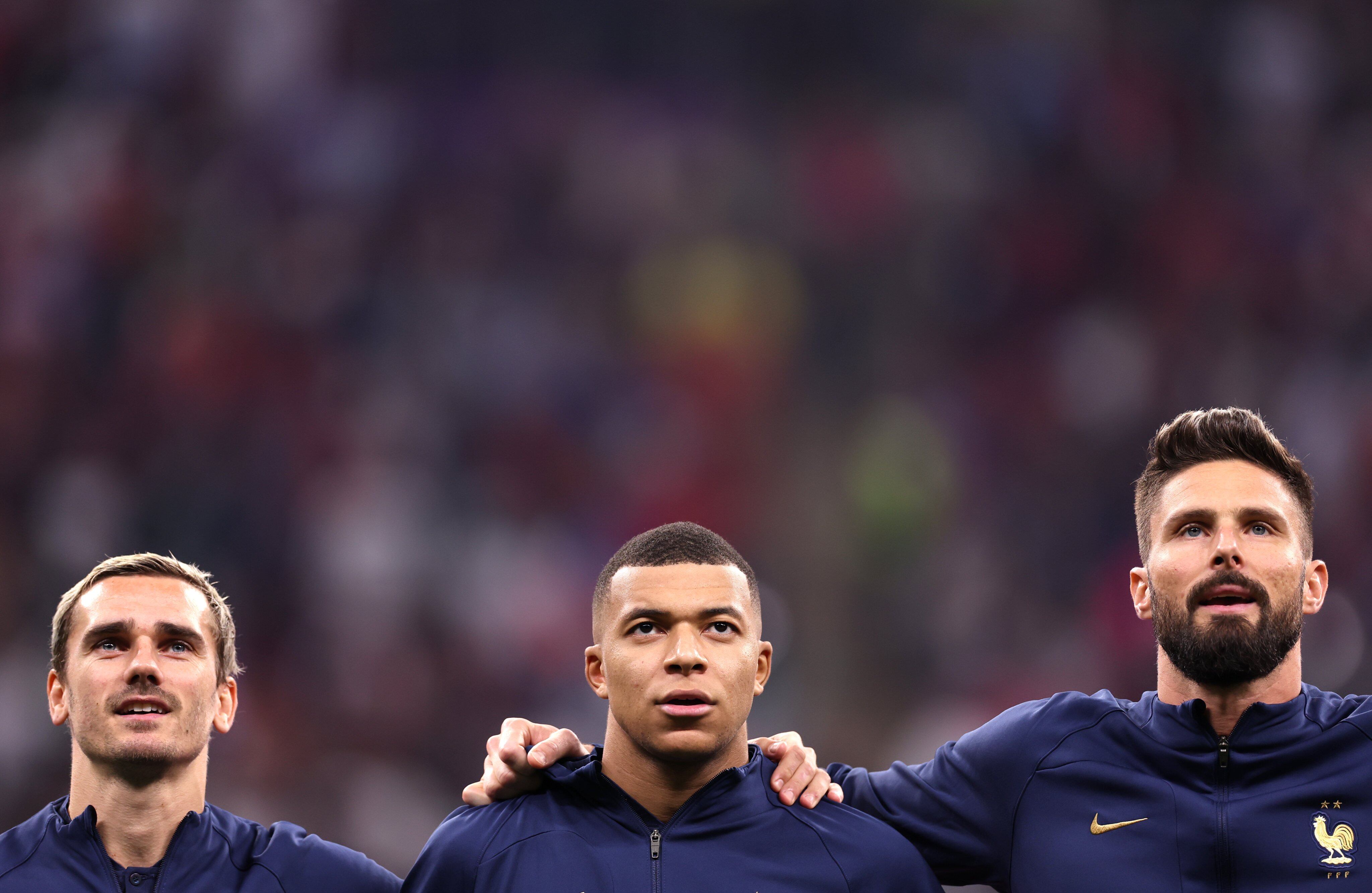 Mbappé, Griezmann y Giroud, las figuras de Francia. (Prensa Fifa).