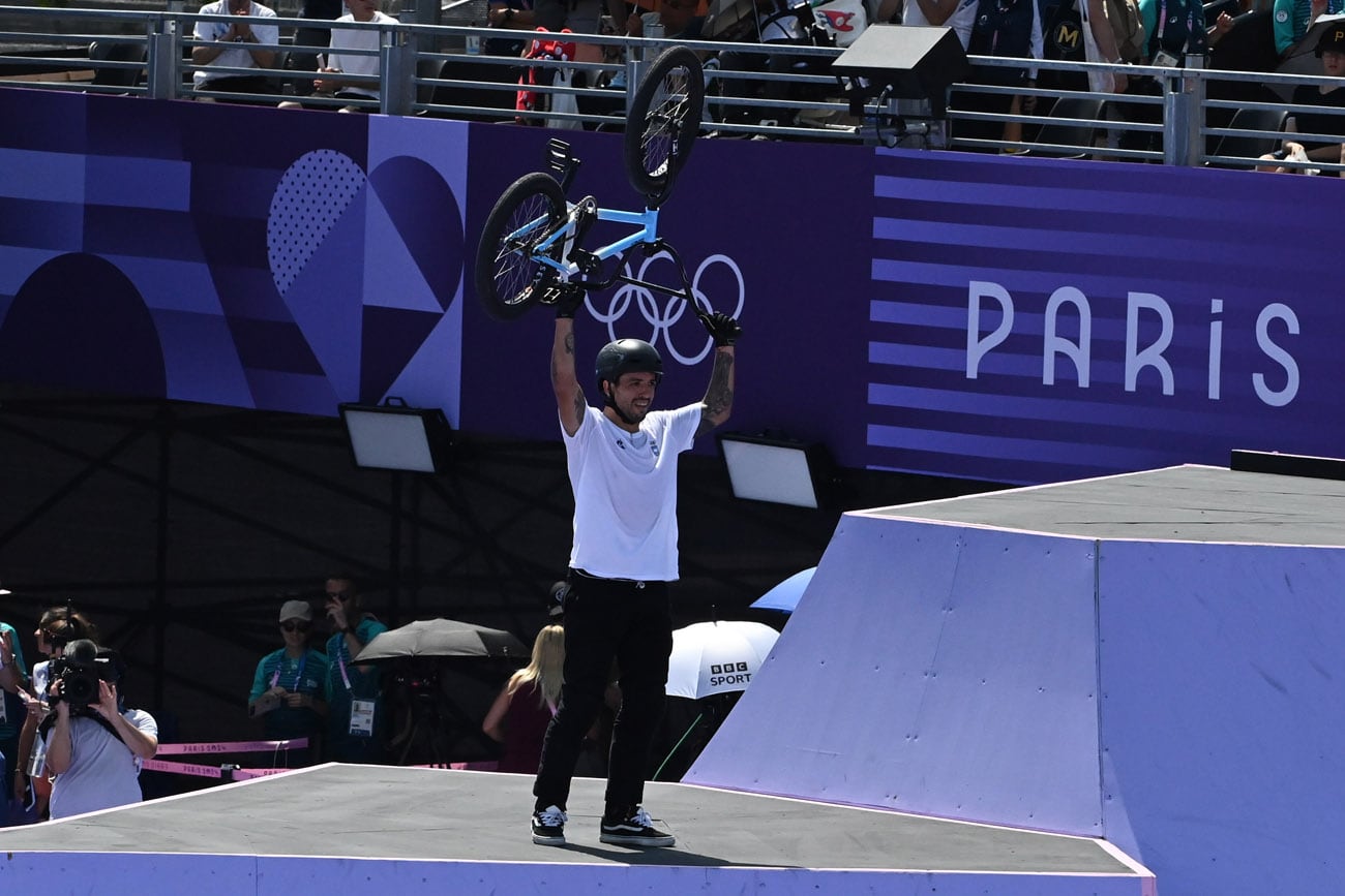 José "Maligno" Torres ganó la medalla de oro en los Juegos Olímpicos de París 2024 en la categoría BMX.  (Gentileza)