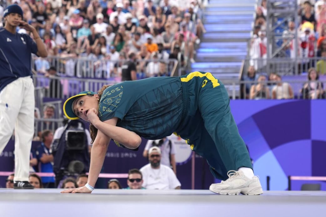 Tiktokers acusan a la breakdancer australiana de haber amañado su entrada en París 2024. Foto: Los Angeles Times