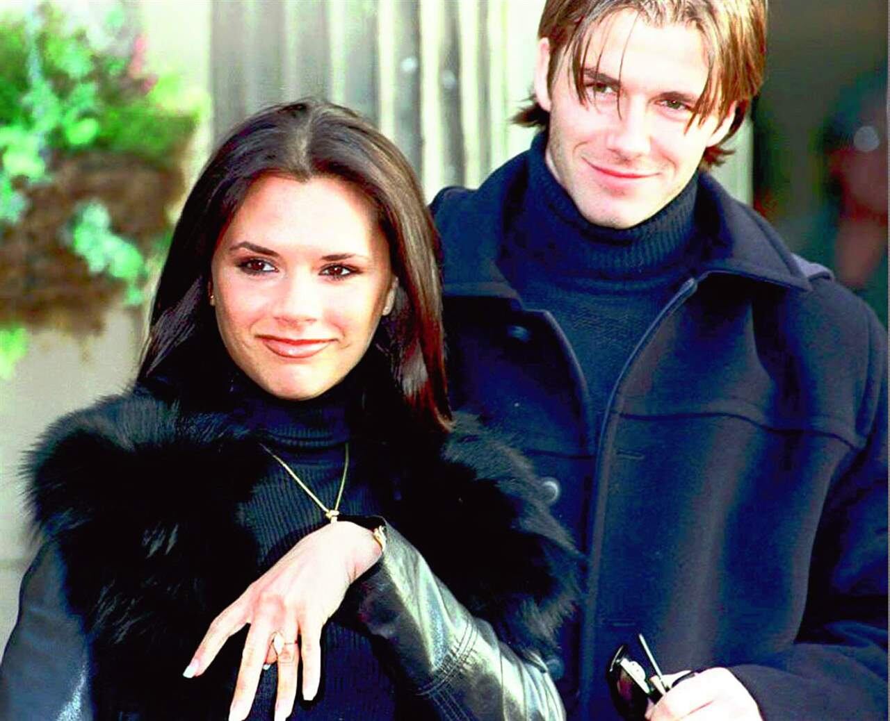 Victoria Beckham, de joven con David