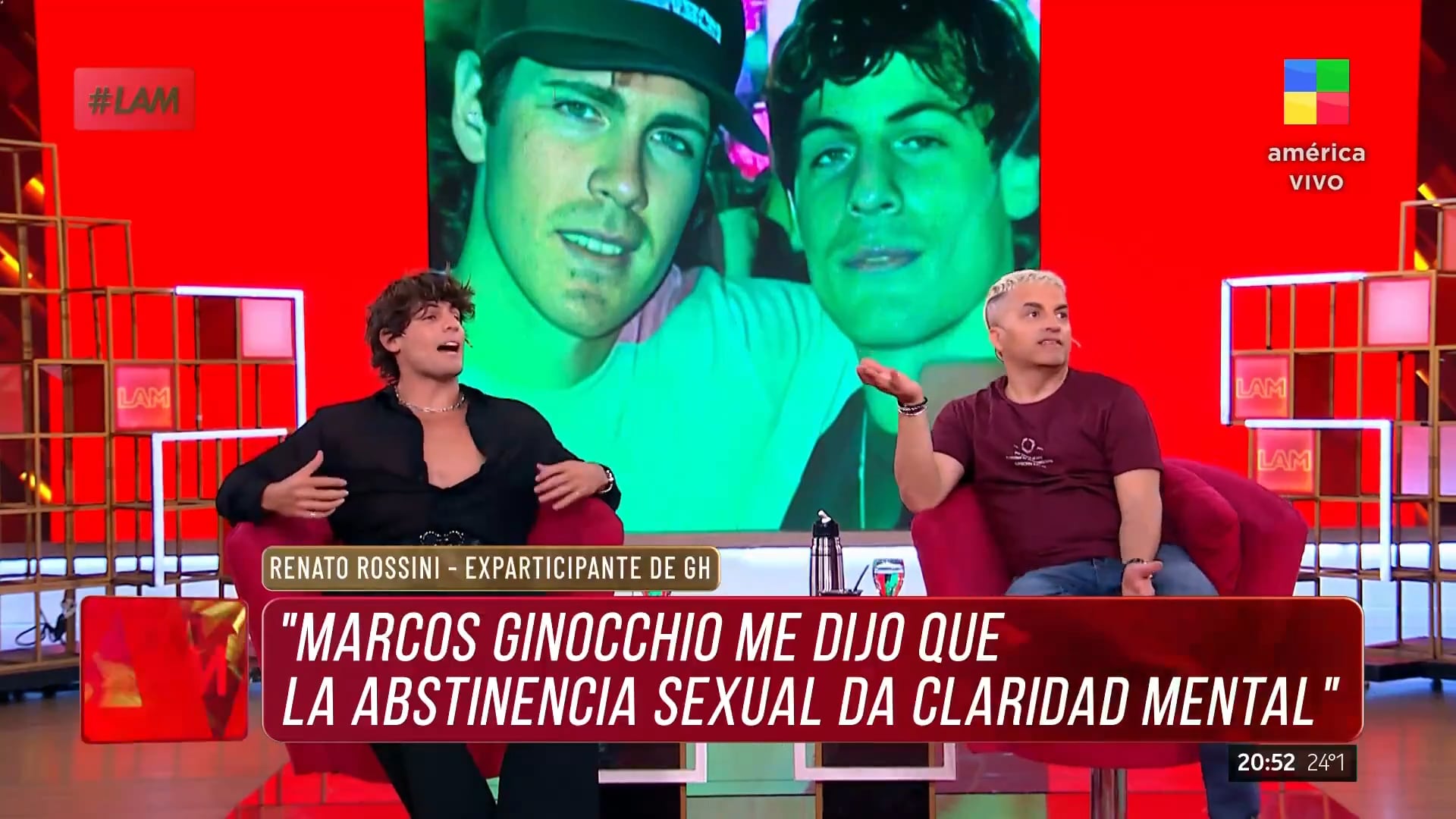 Marcos Ginocchio aconsejó a Renato antes de entrar a Gran Hermano 2024.