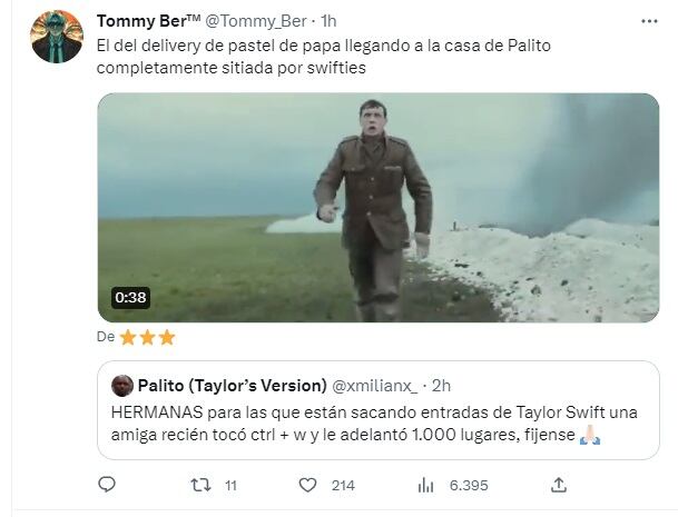 El "truco" para sacar entradas de Taylor Swift en Argentina que desató revuelo en Twitter (Captura)