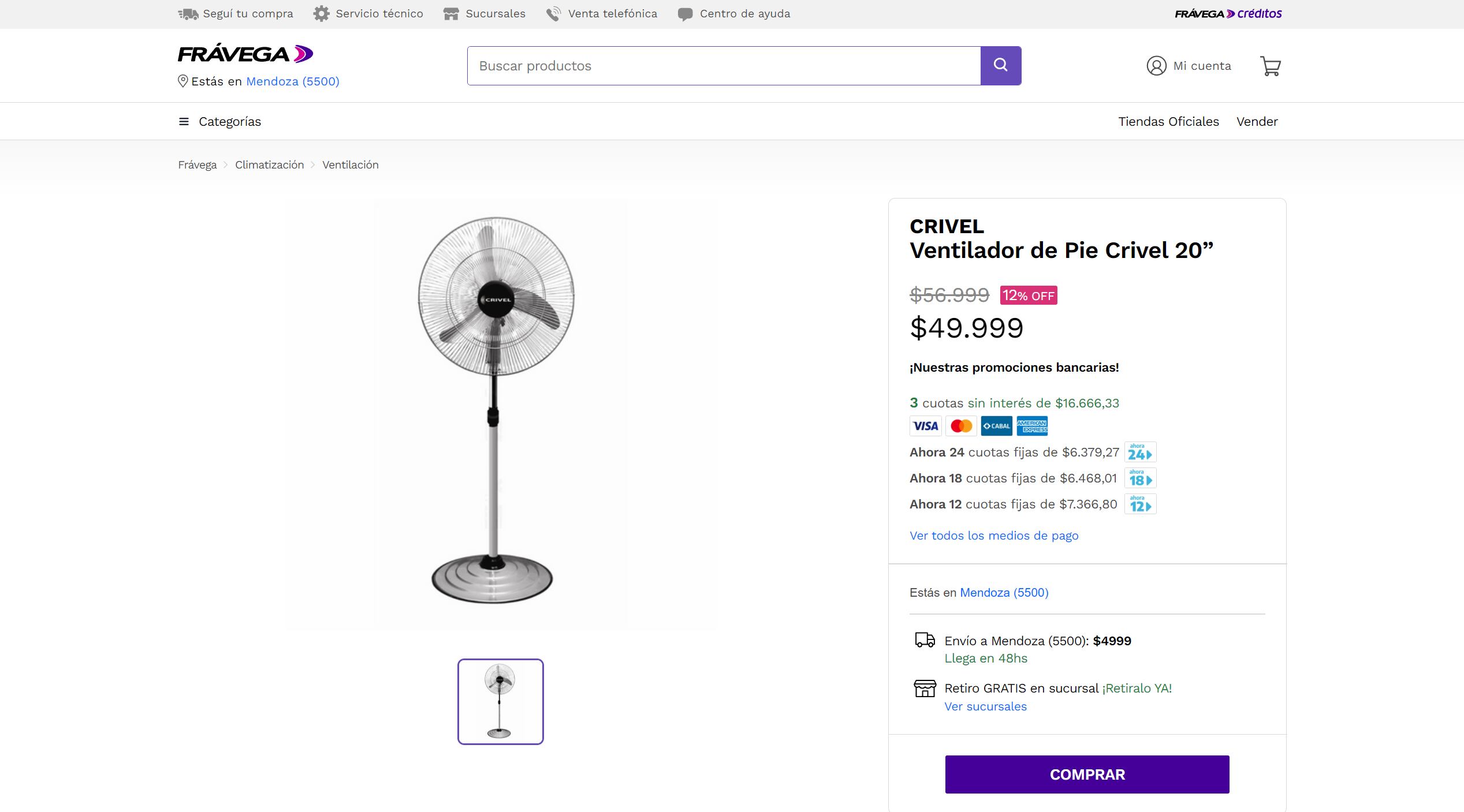 Ventiladores en oferta Black Friday.