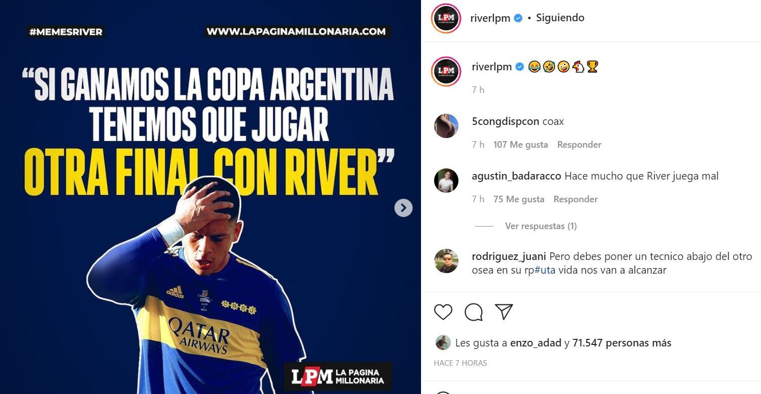 Los mejores memes de River campeón.