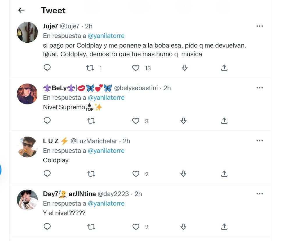 Coldplay invitó a Tini Stoessel a cantar con ellos y en redes opinaron al respecto.