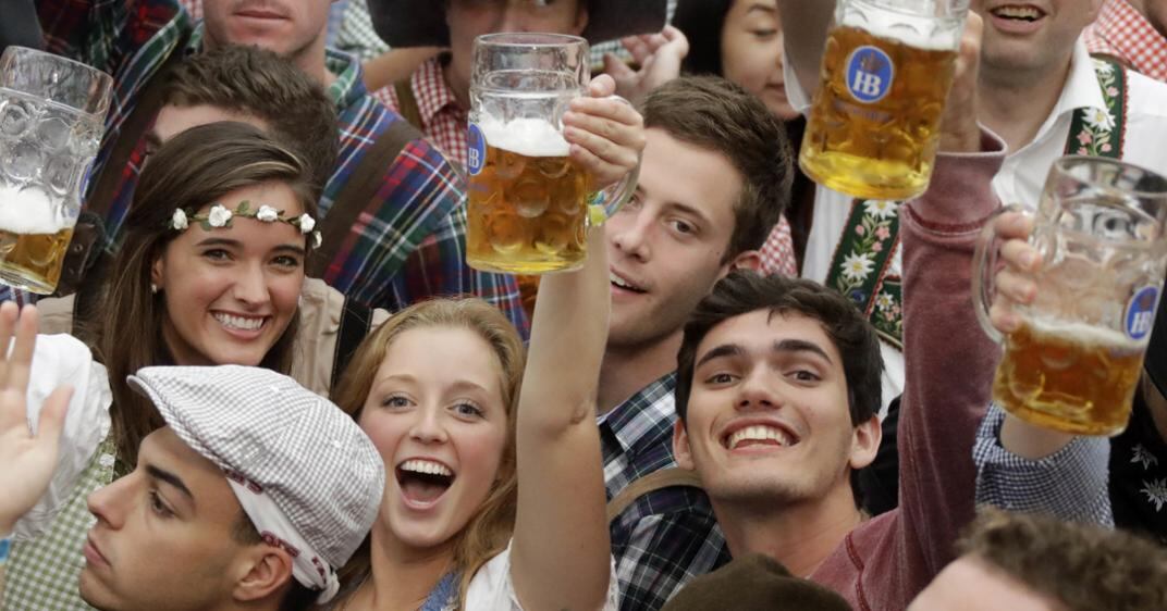 Una postal de la tradicional Oktoberfest en Múnich. 