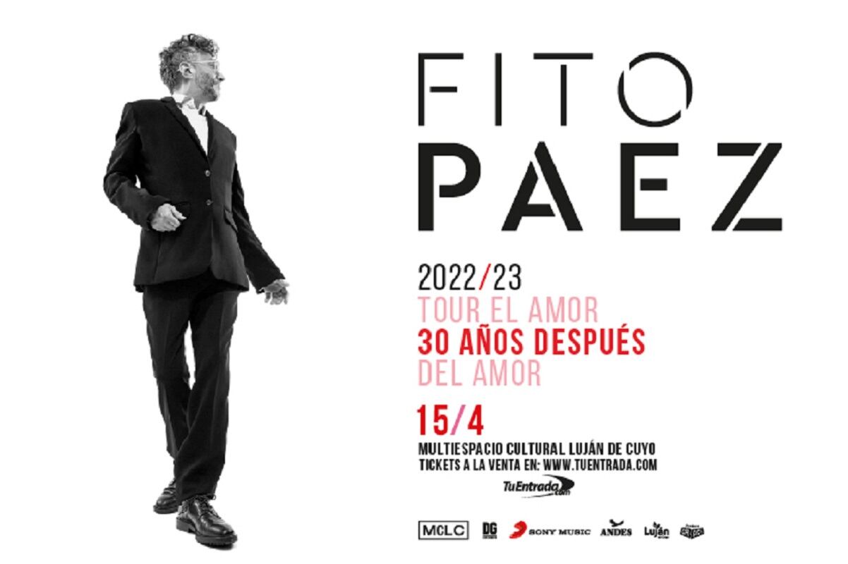 Entradas para Fito Páez en Mendoza 2023: fecha, lugar y precios (Foto gentileza)