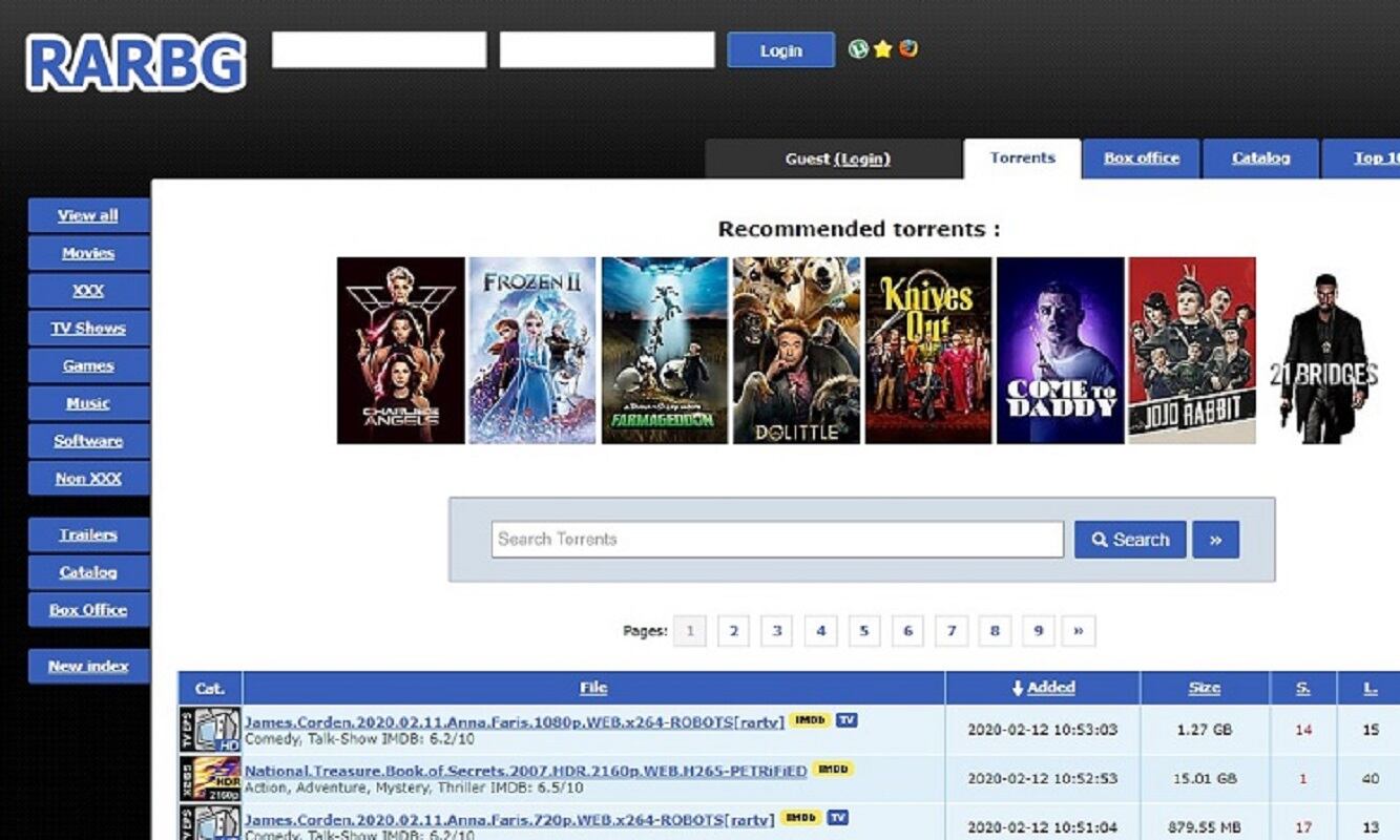 Cerró RARBG, el sitio de torrents