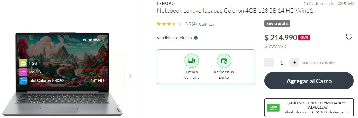 Notebook Lenovo