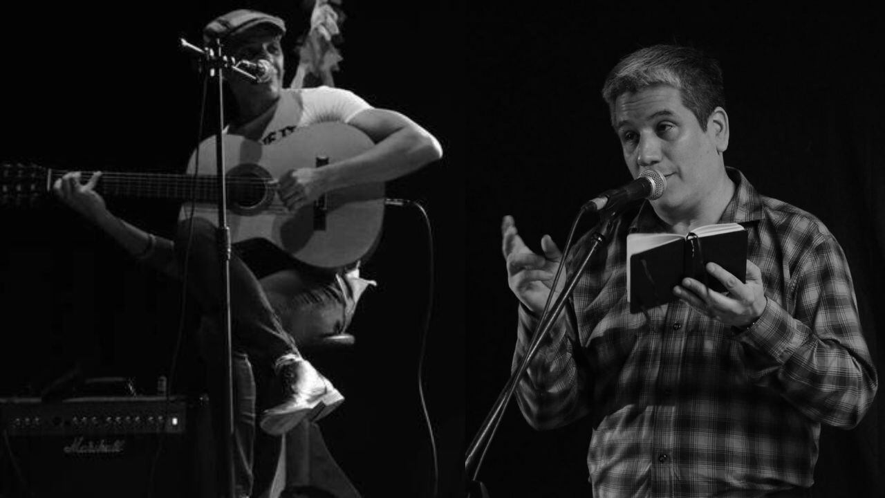 El músico Charly Giordano y el poeta Fernando G. Toledo estrenan "El terciopelo cabalgado de la noche", un homenaje poético musical a los escritores mendocinos.