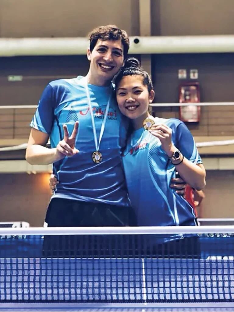 La esposa del hermano de la China Suárez es campeona en Tenis de mesa.