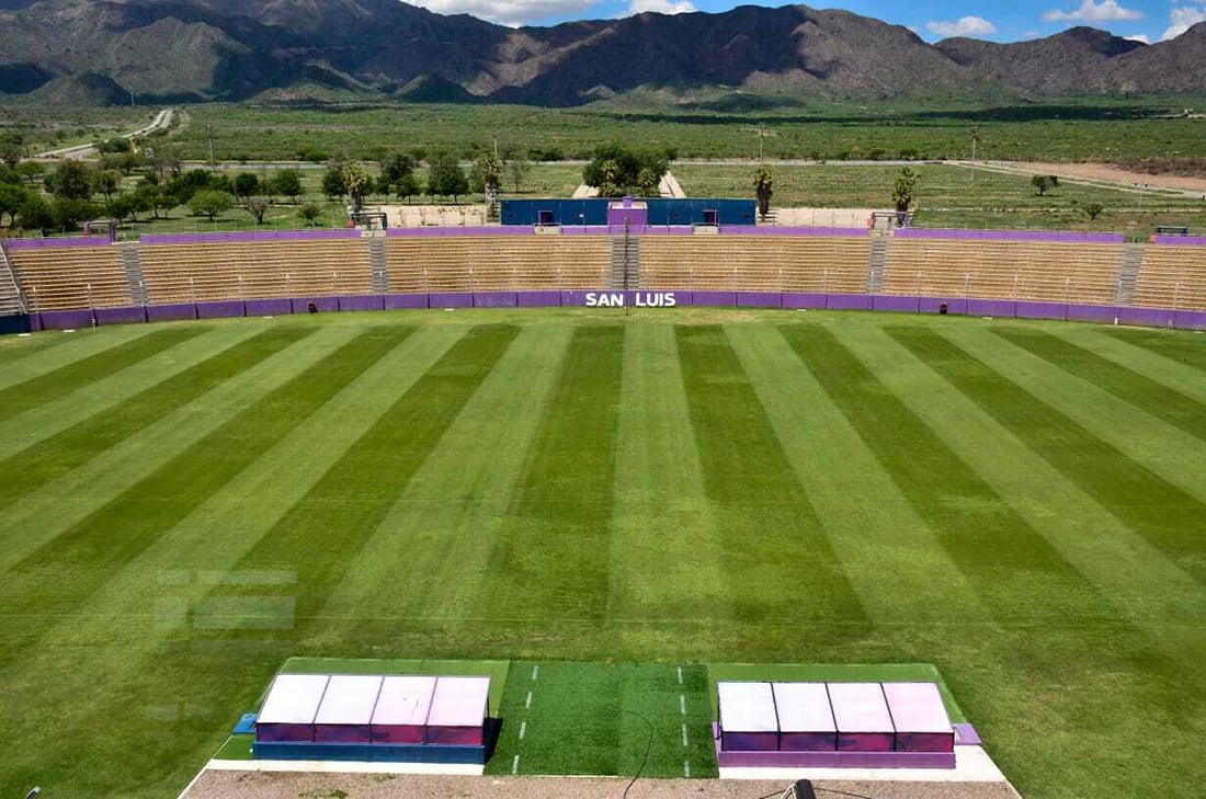 El estadio Juan Gilberto Funes de la Ciudad de La Punta, San Luis 