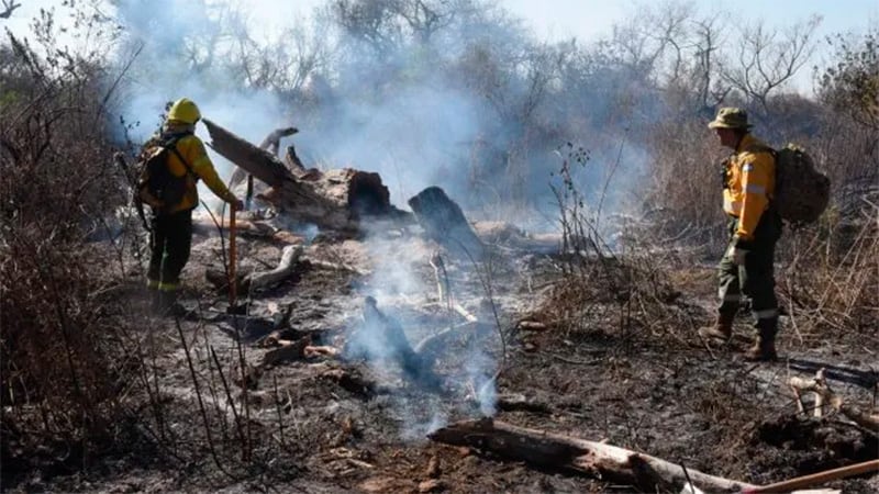 Incendio en Diamante, Entre Ríos, cuyo humo llega a rosario y parte de Buenos Aires.