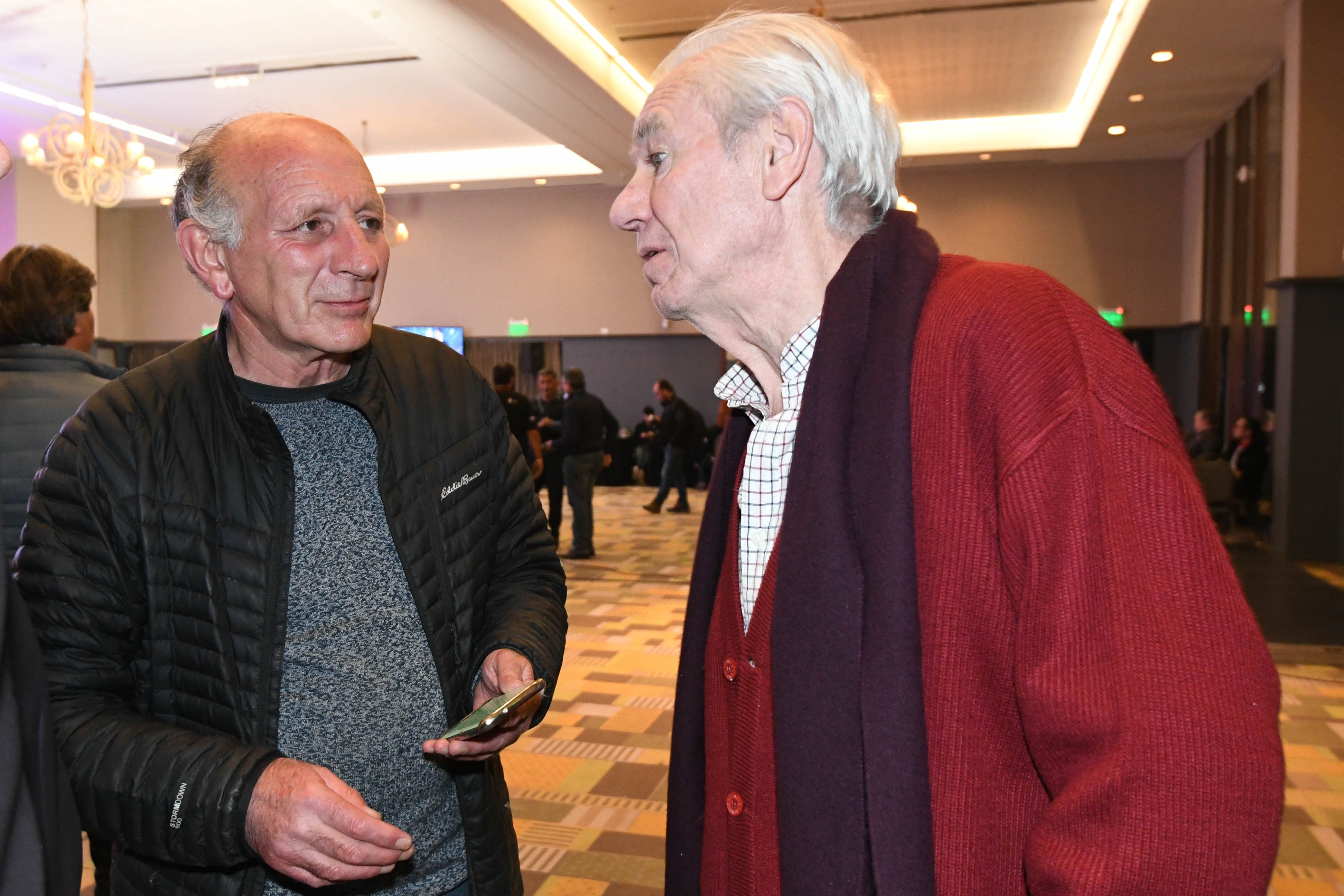 Gabriel Llano y Carlos Balter, dos históricos dirigentes del Partido Demócrata. 