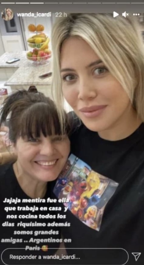 Wanda Nara mostró quién es Ro, la mujer que le ayuda a cocinar en su casa