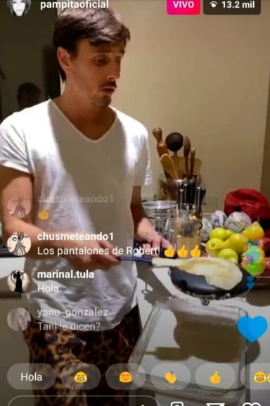 El empresario cocinó junto a su esposa Pampita