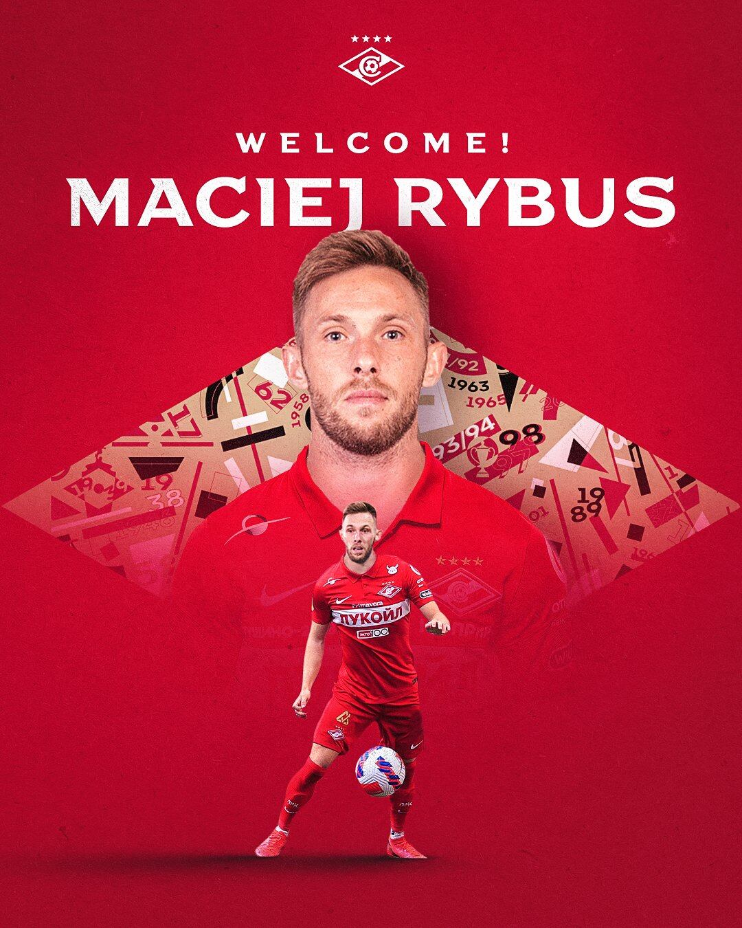 La presentación de Maciej Rybus por el Spartak de Moscú