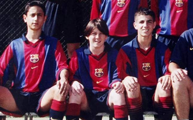 Lionel Messi en las inferiores del Barcelona