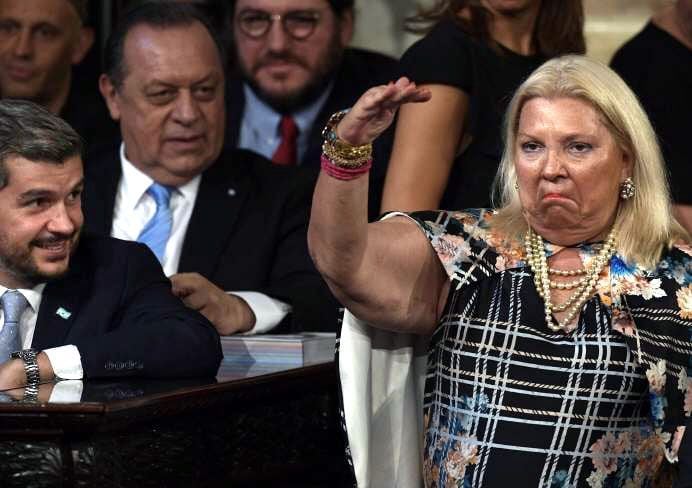 
    Aliada pero... Carrió ha remarcado sus diferencias este año.
   