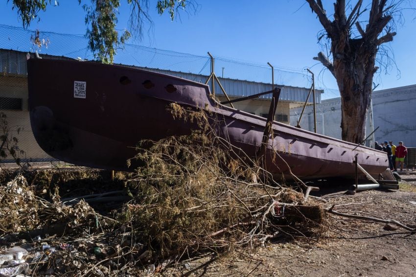 El casco de La Cuyanita está  tirado en la cárcel San Felipe