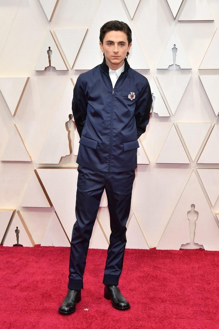 Timothée Chalamet en los Oscar. (Foto: AFP).