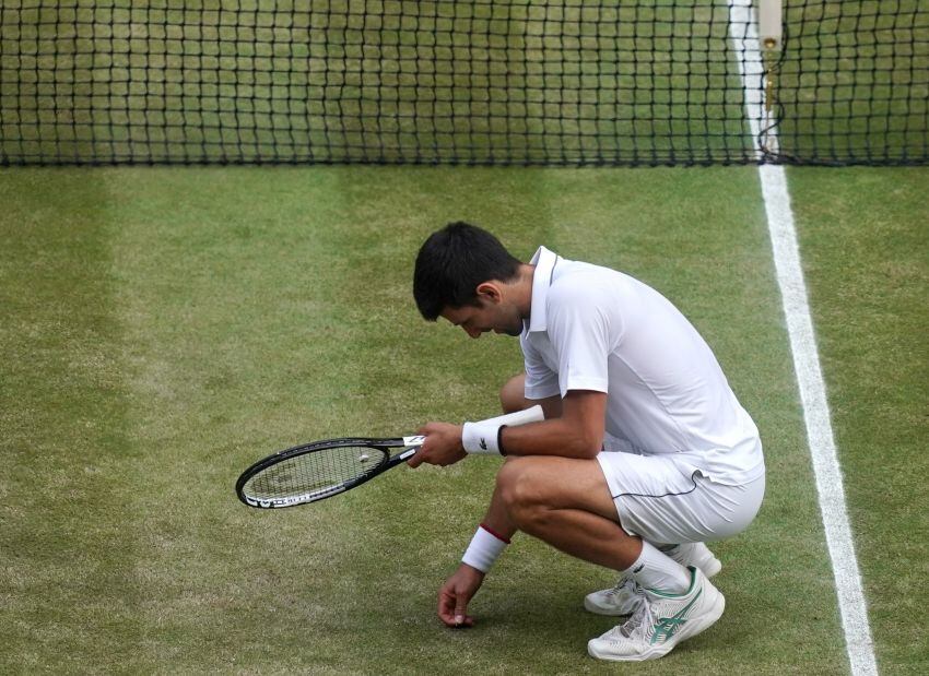 
Nole y su tradicional festejo | AFP
   