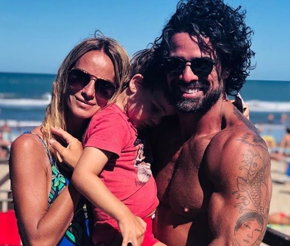 
Sabrina Rojas y Luciano Castro con su hijo Fausto
