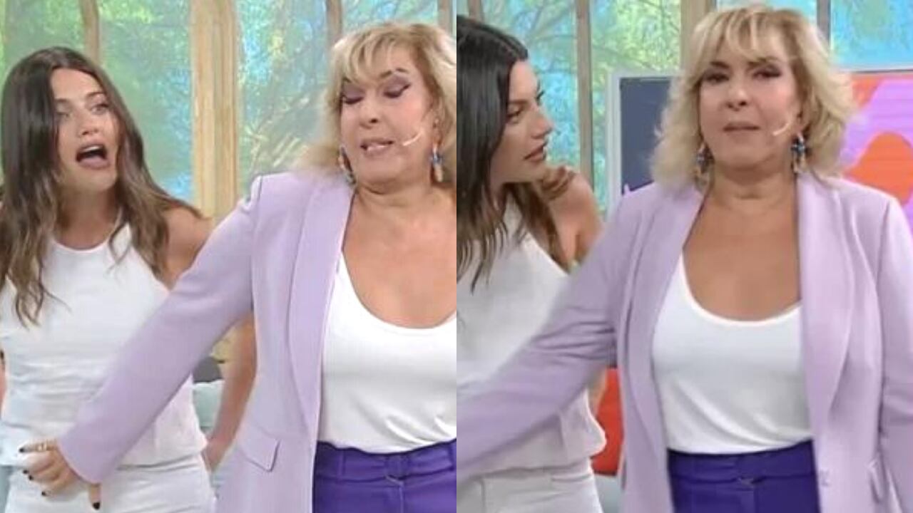 Georgina Barbarossa advirtió a Sofía Jujuy Jiménez que tenía una manchita al aire