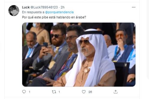 El canciller argentino brindó un discurso en un inglés muy particular y se volvió tendencia.