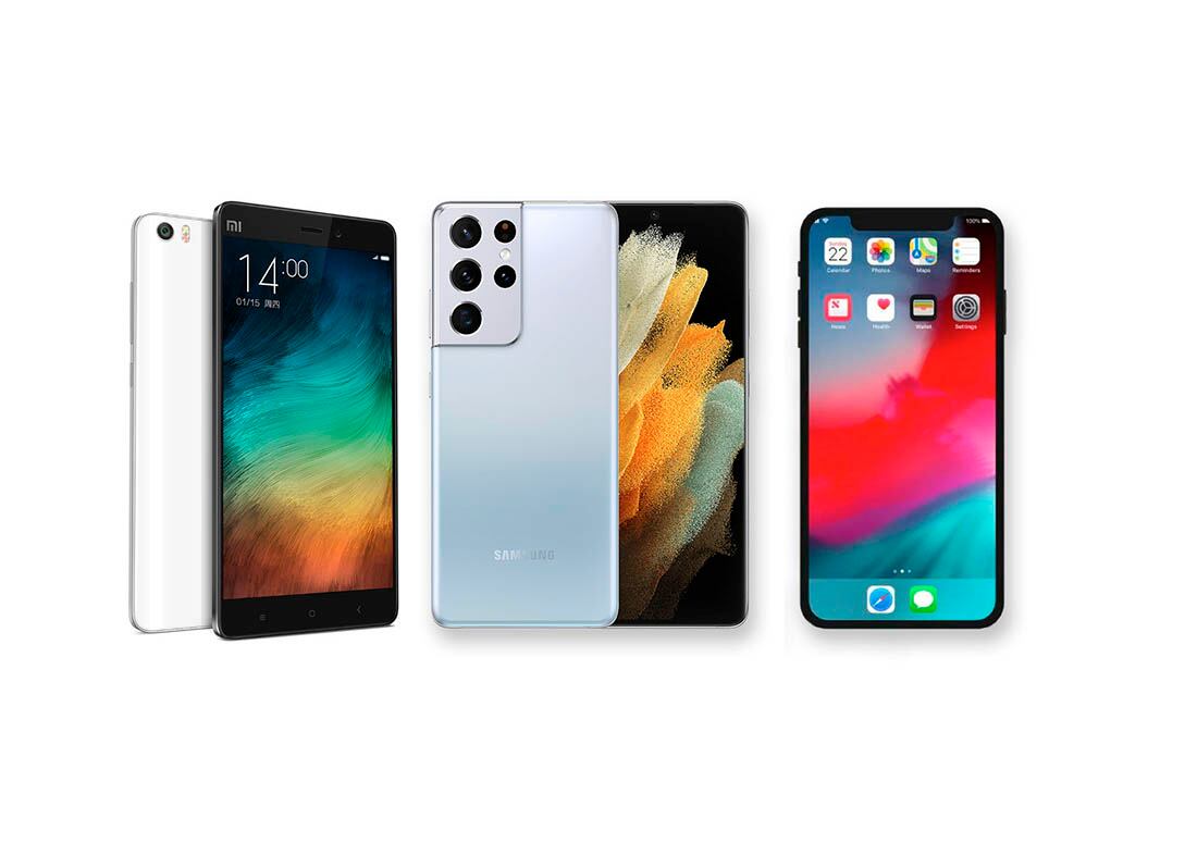 Estos son algunos de los smartphones más vendidos. 