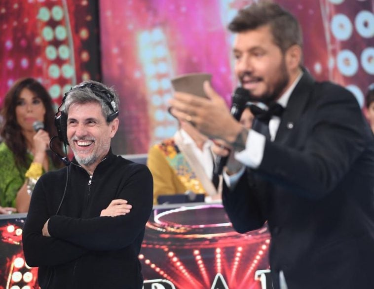 El Chato Prada y Marcelo Tinelli. 