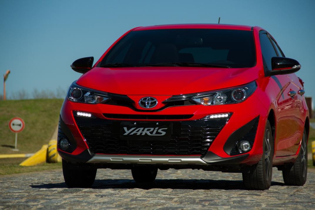 NOVEDAD. Toyota presentó en Córdoba el nuevo Yaris, fabricado en Brasil. (Prensa Toyota)