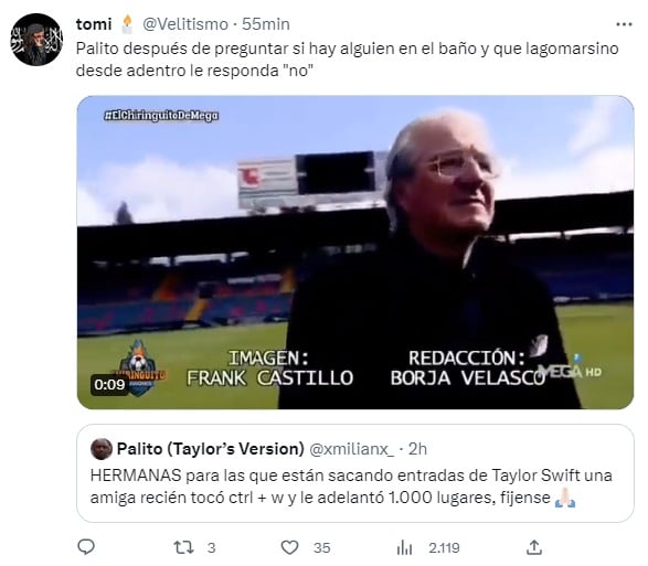 El "truco" para sacar entradas de Taylor Swift en Argentina que desató revuelo en Twitter (Captura)