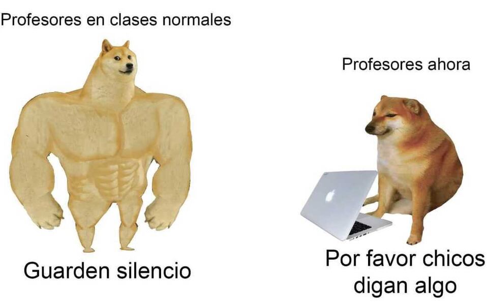 El perro grande y el perro chiquito es uno de los memes más populares. 